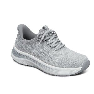 Orthofeet Women's Nira Hands-Free Sneakers Light Gray